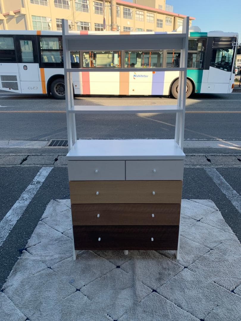 【福岡市限定】チェストラック ニトリ ランダム2 80 83.2×40×175