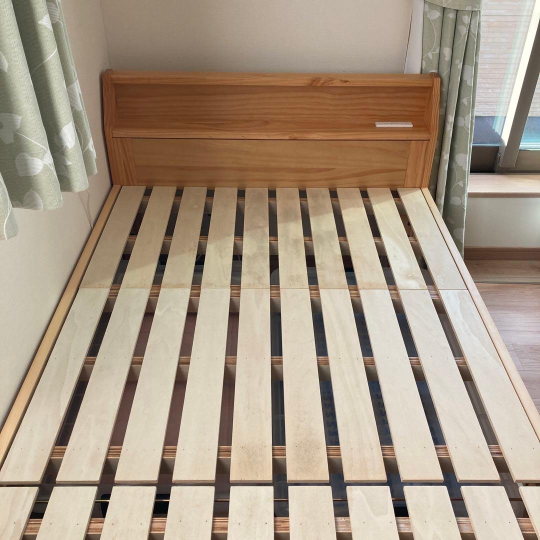頑丈ロングベッドフレーム　ニトリ　すのこベット