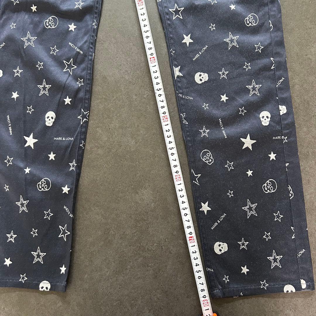 MARK &LONA マーク&ロナ ゴルフパンツ メンズ Mサイズ ネイビー色