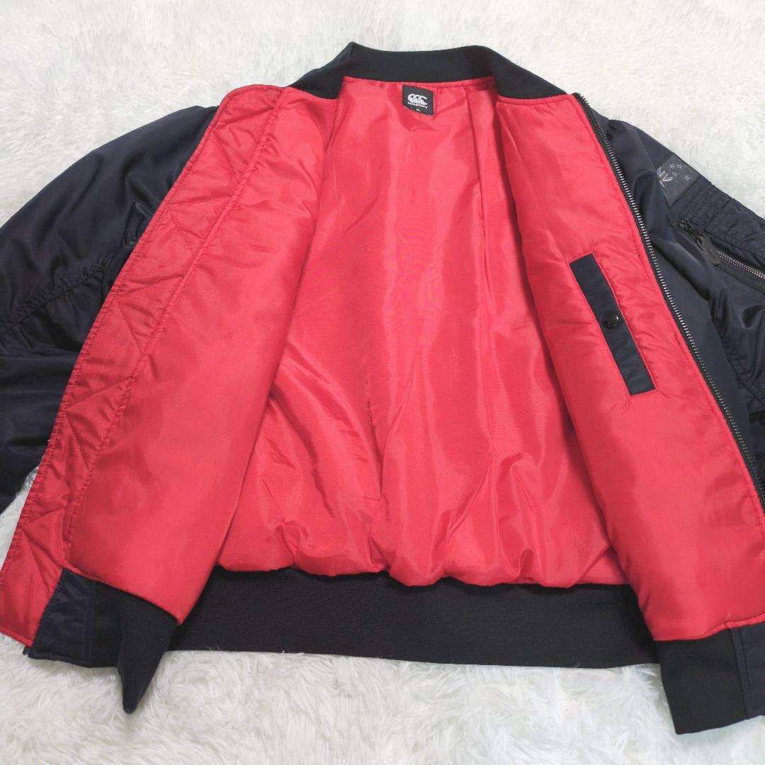 3L canterbury カンタベリー ma-1 フライトジャケット ラグビー