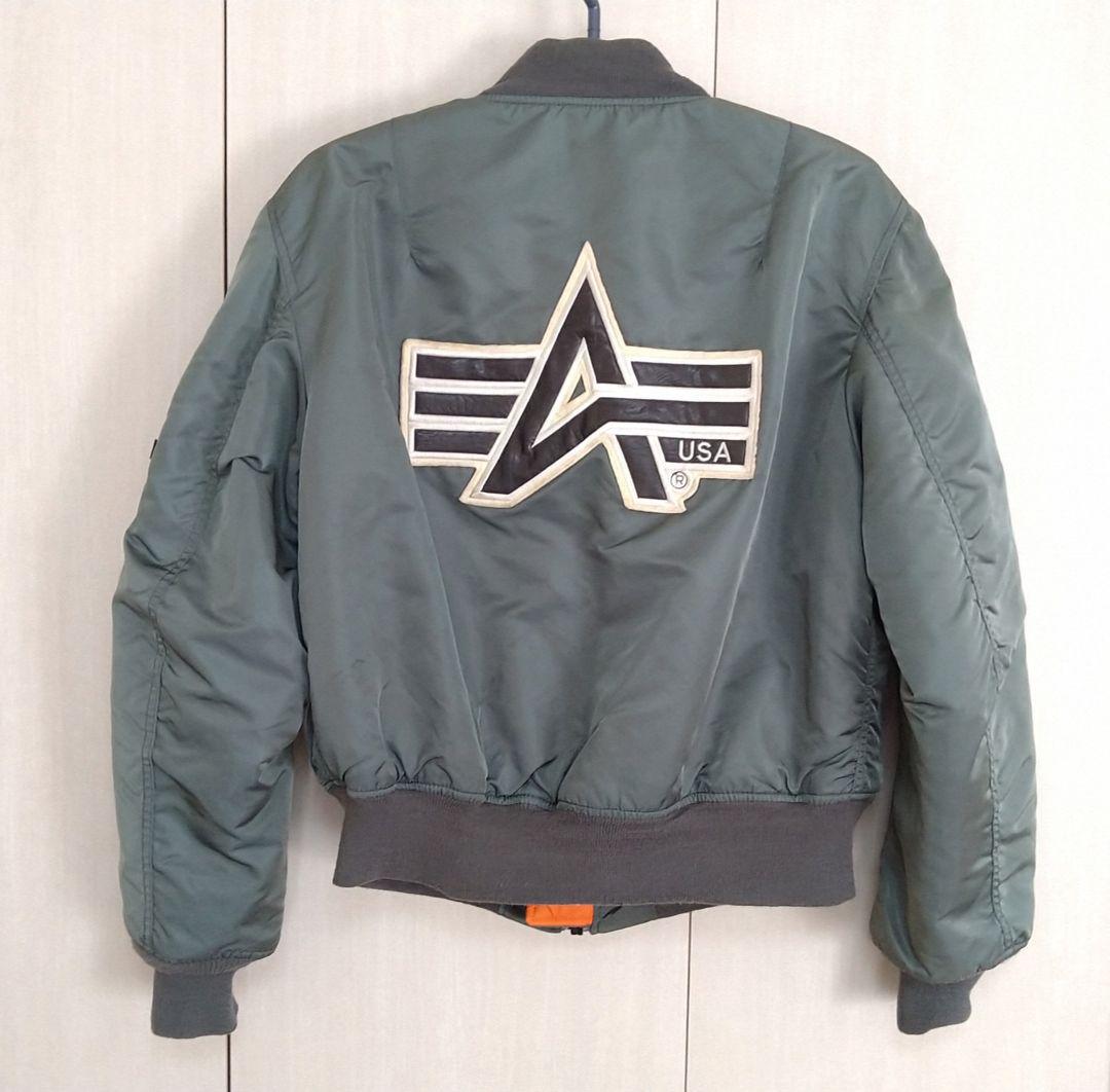 アルファインダストリーズ　MA-1 フライトジャケット　バックロゴ