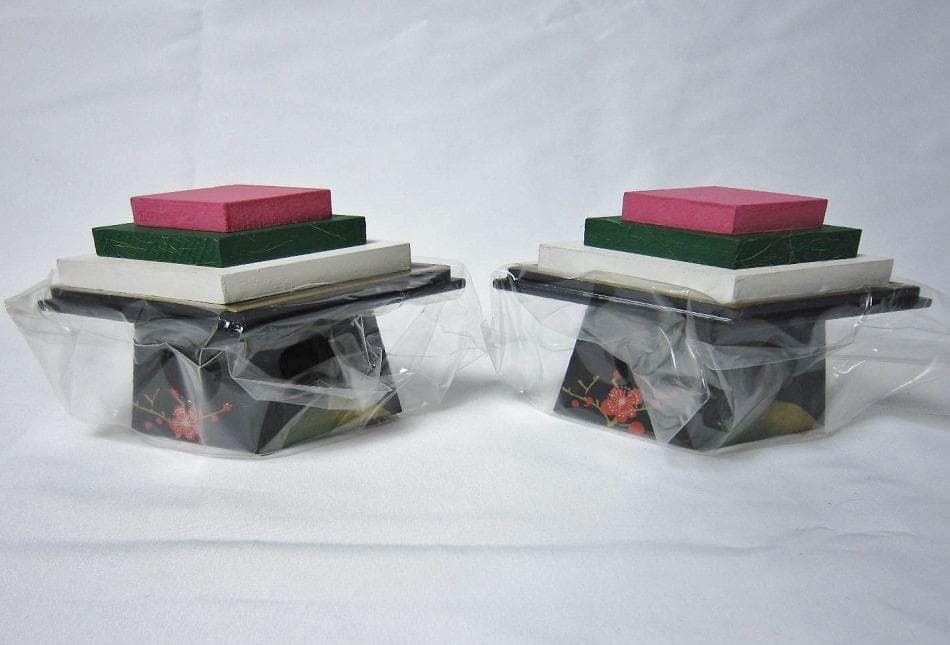 雛道具 木製38号 6点セット「里」小梅 蒔絵付