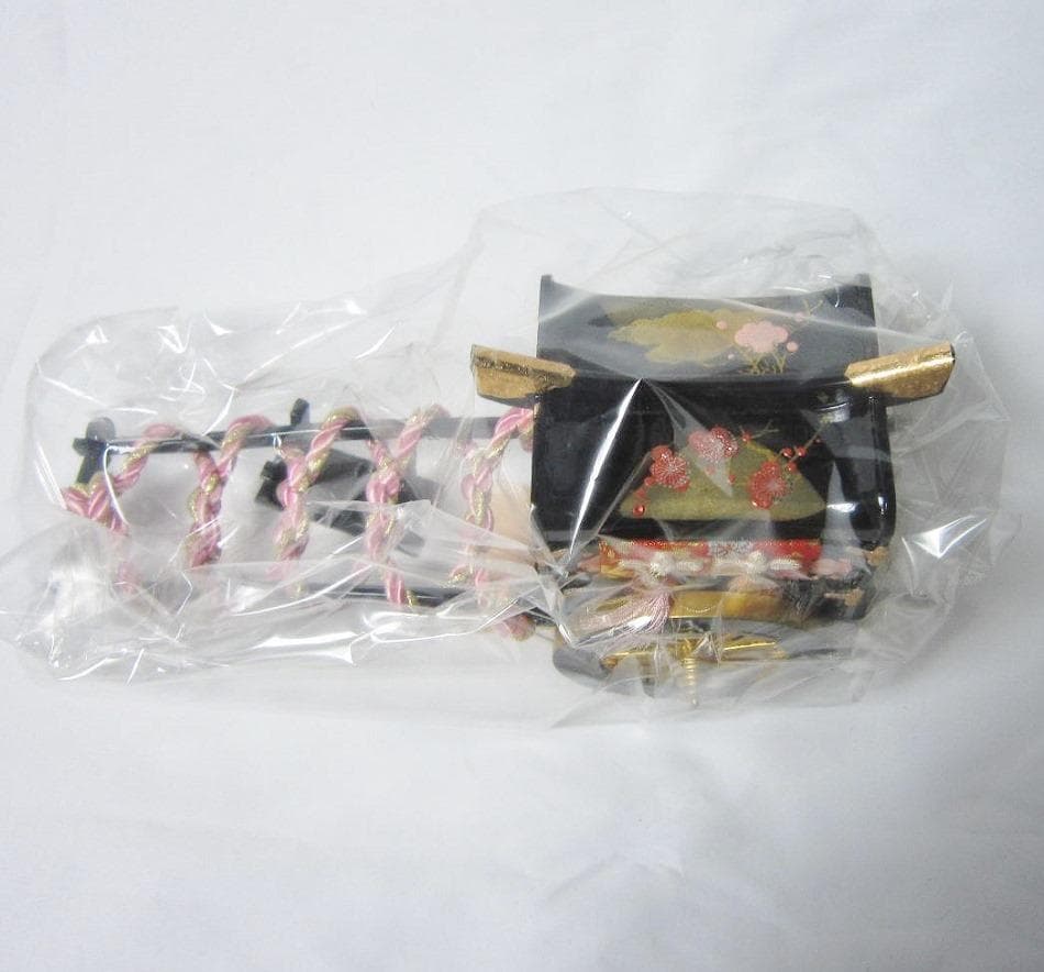 雛道具 木製38号 6点セット「里」小梅 蒔絵付