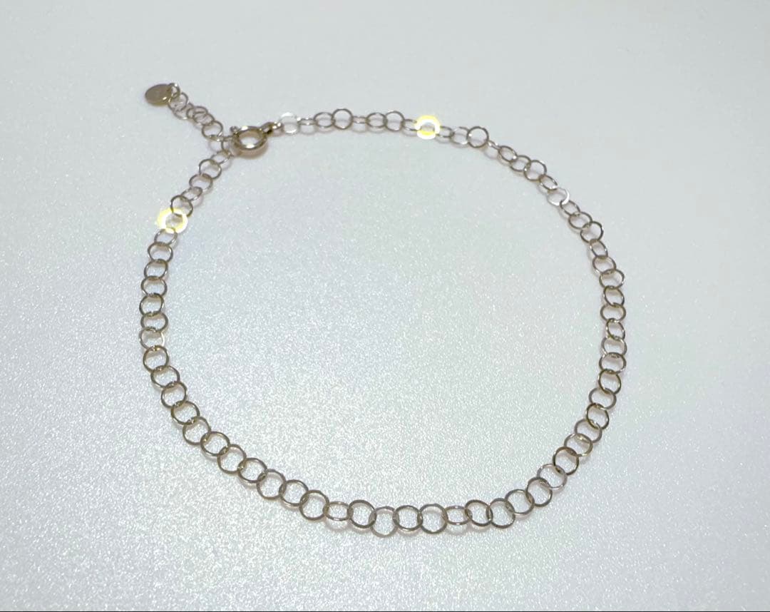 Pt850 サークルチェーンブレスレット