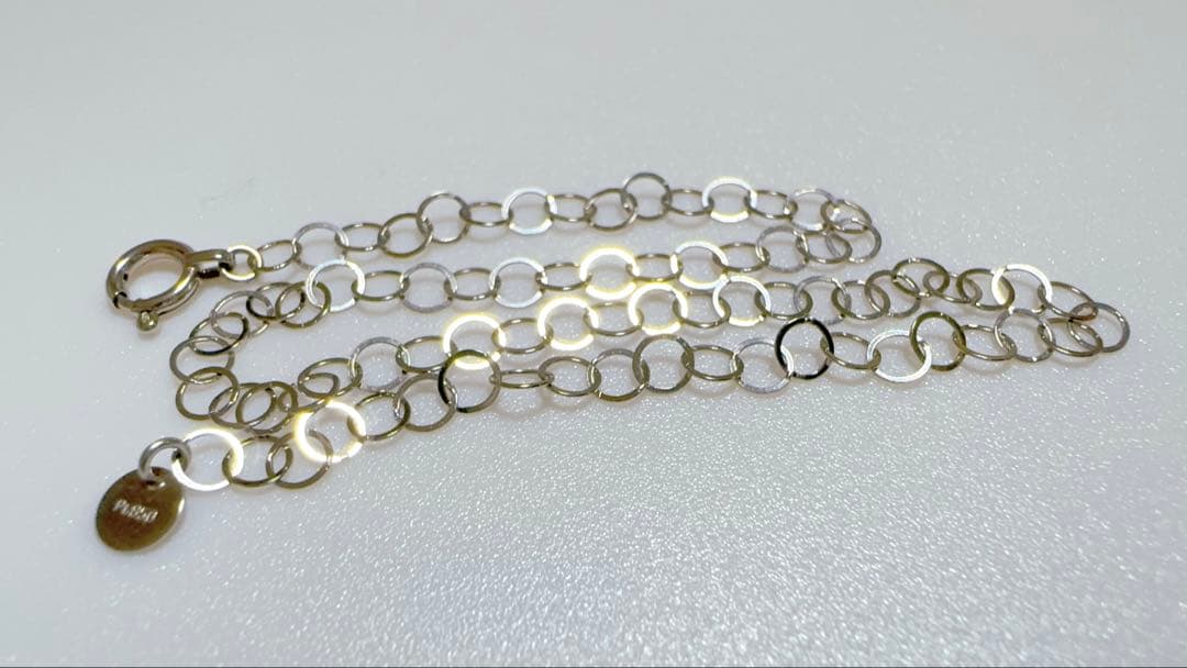 Pt850 サークルチェーンブレスレット