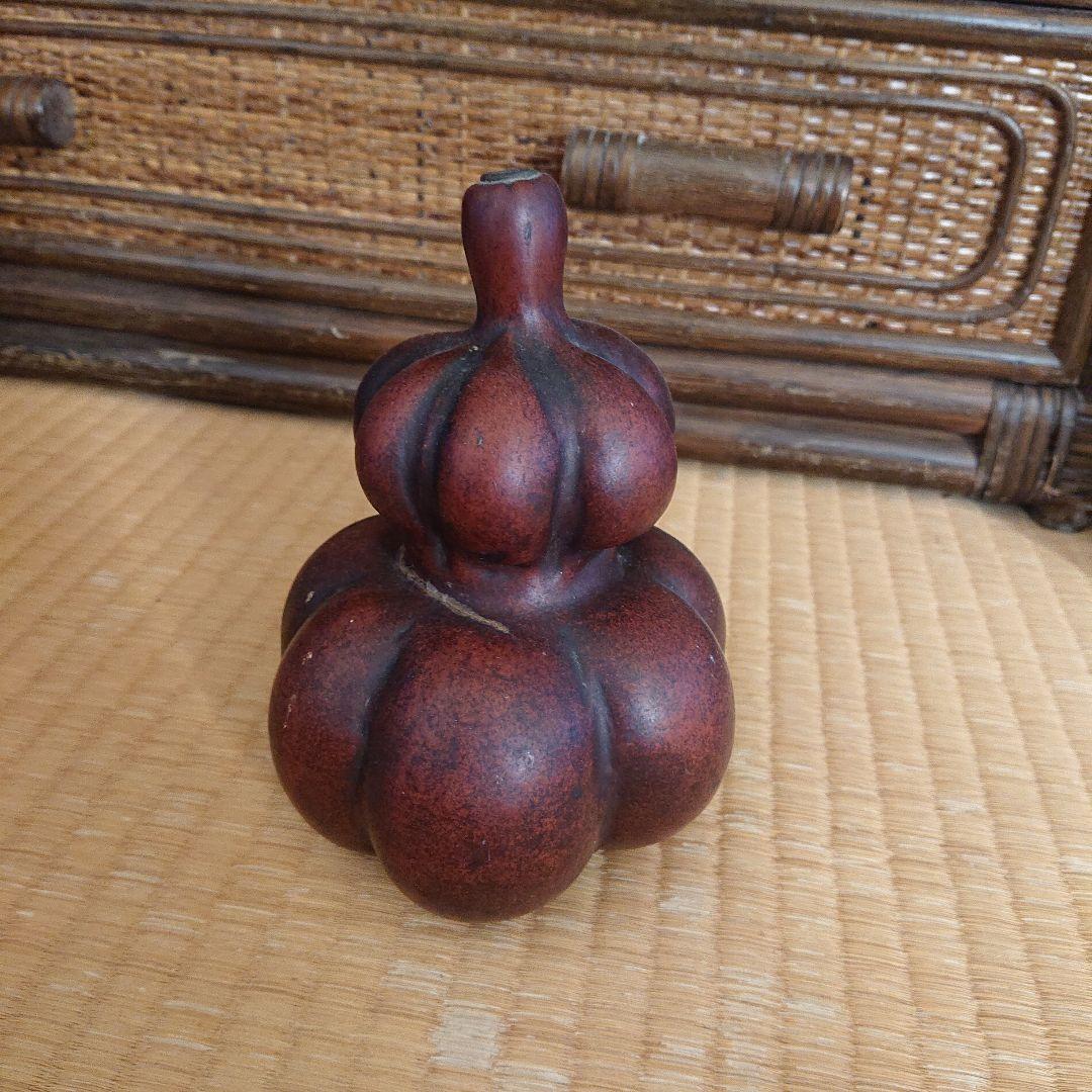 木製ひょうたん型置物昭和レトロ