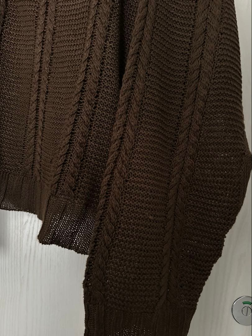 【タグ付き】cristaseya リネンケーブルニット