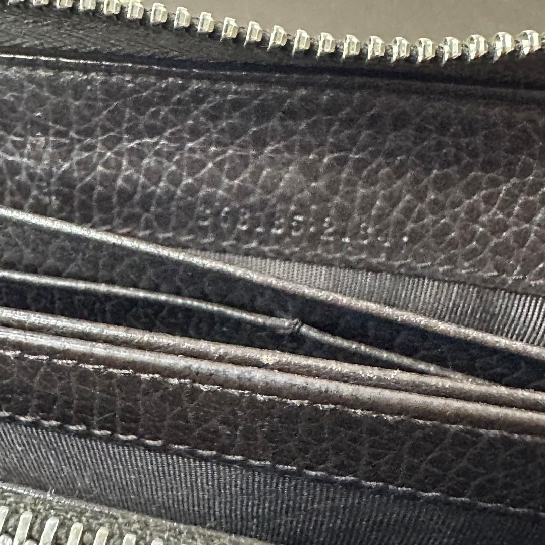 超良品‼️ グッチ　GUCCI 財布　長財布　シグネチャー　ラウンドファスナー
