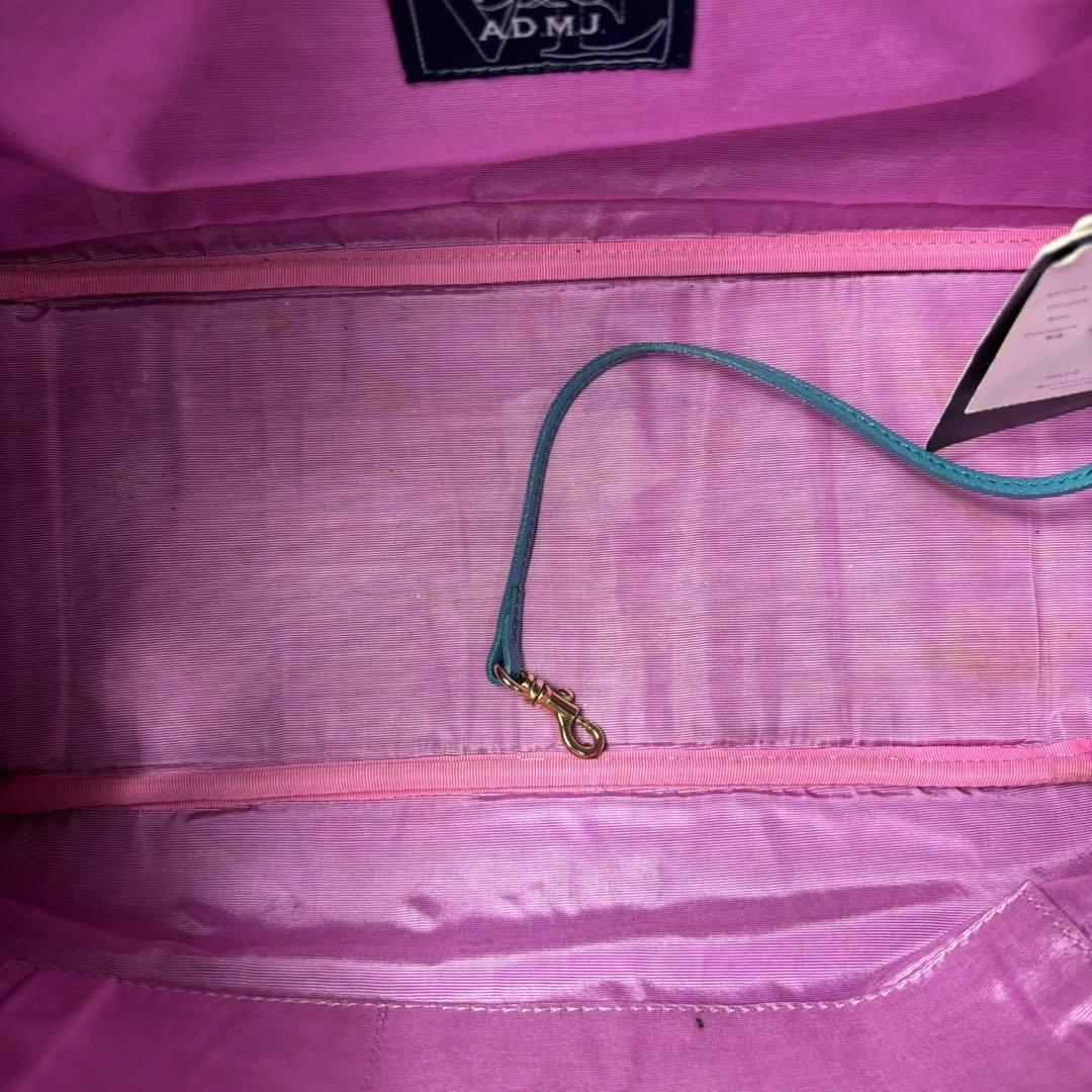 極美品タグ付き✨A.D.M.J. スワロフスキー ボストンバッグ ビジュー 黒