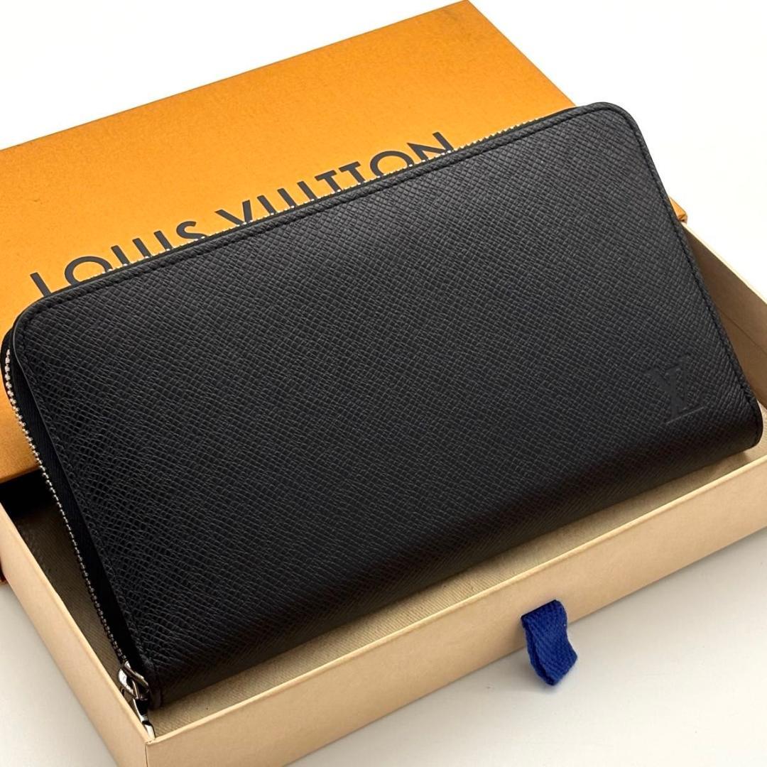 【現行 未使用に近い】ルイヴィトン タイガ ノワール ジッピーオーガナイザー