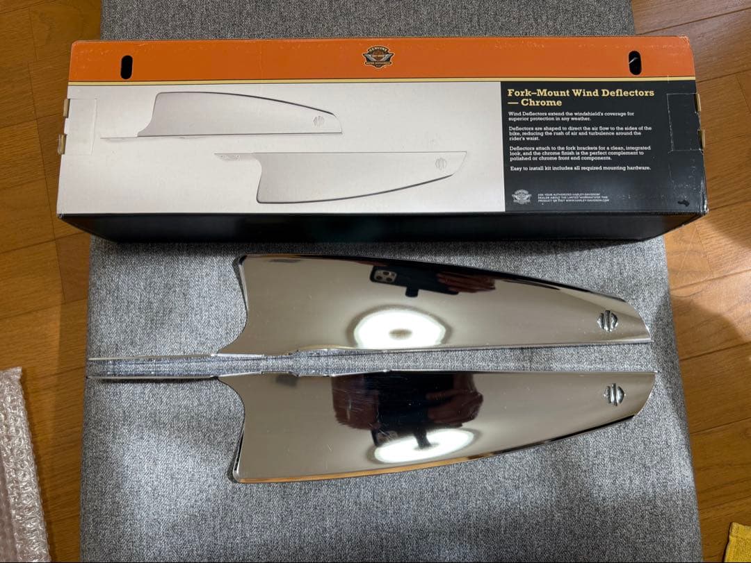 ハーレー純正 フォークマウントウインドディフレクター