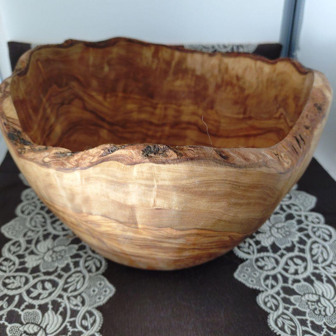 フランス製オリーブの木製ボウル