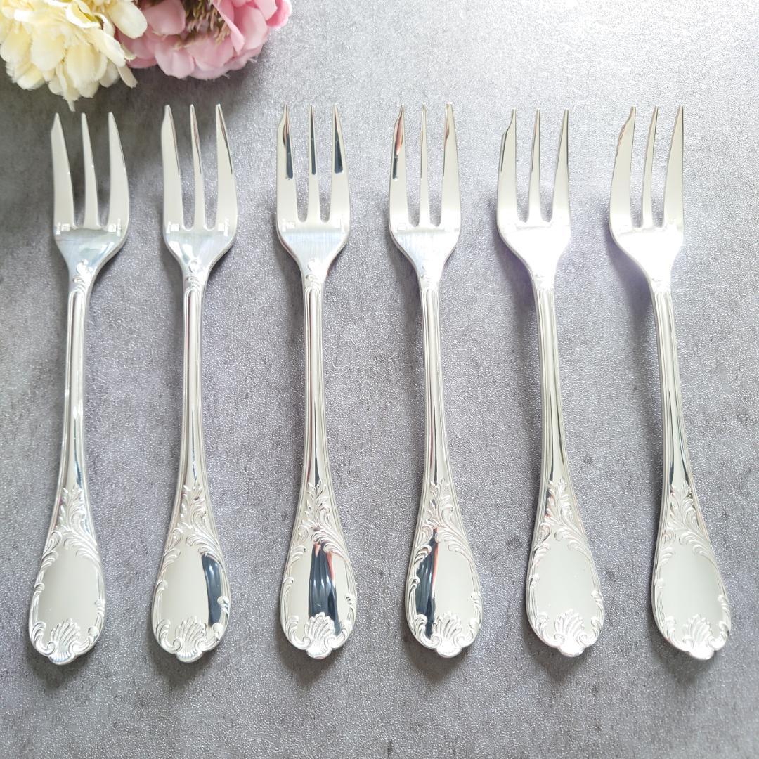 美品 クリストフル マルリー ケーキフォーク 6点