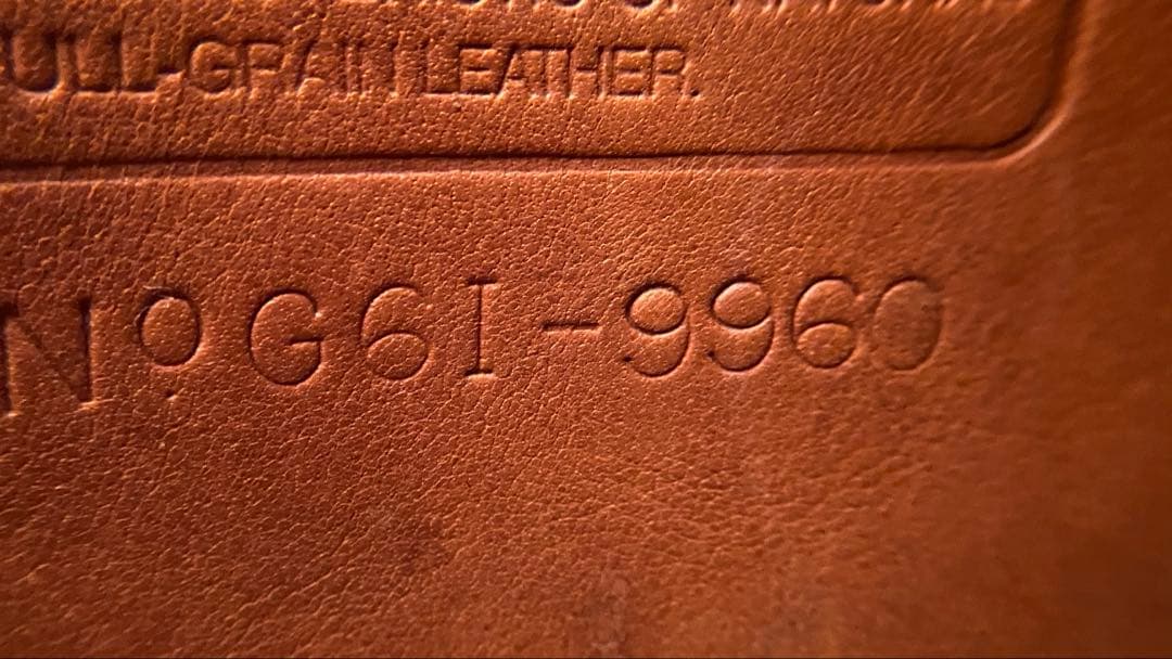 美品 COACH オールドコーチ 9960 本革 レザー リュック ブラウン系