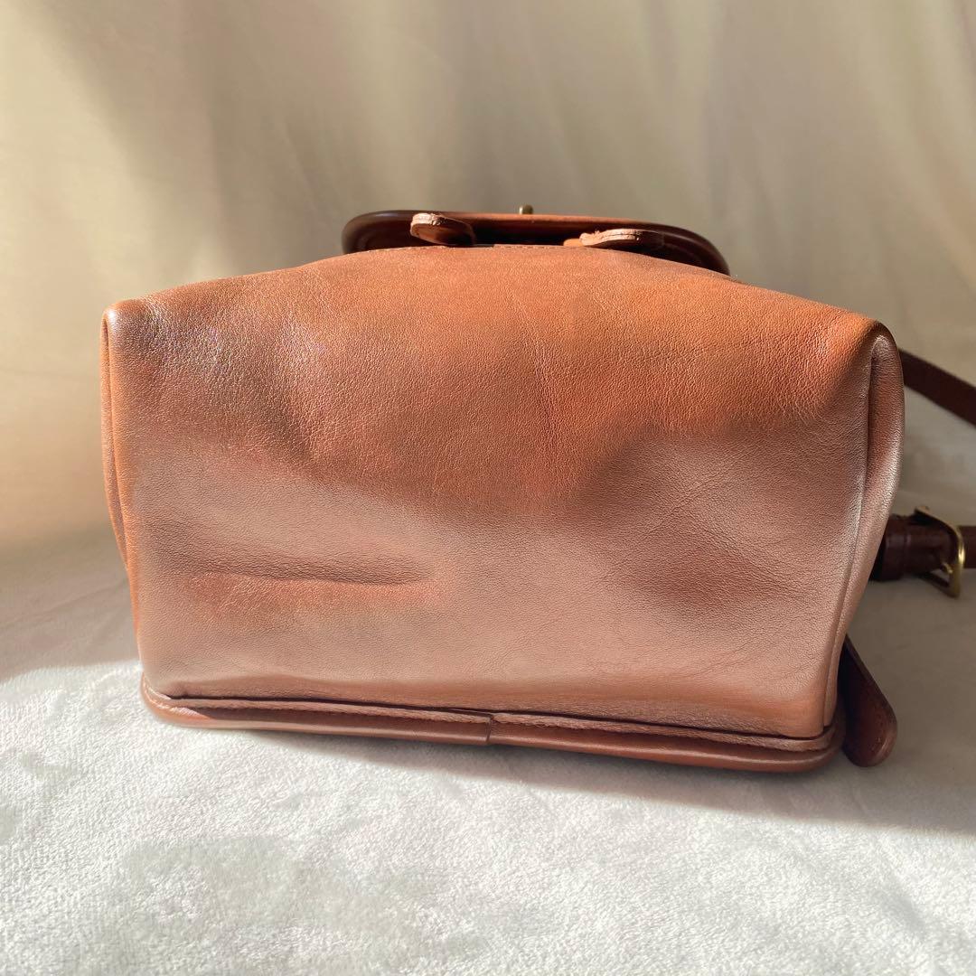 美品 COACH オールドコーチ 9960 本革 レザー リュック ブラウン系