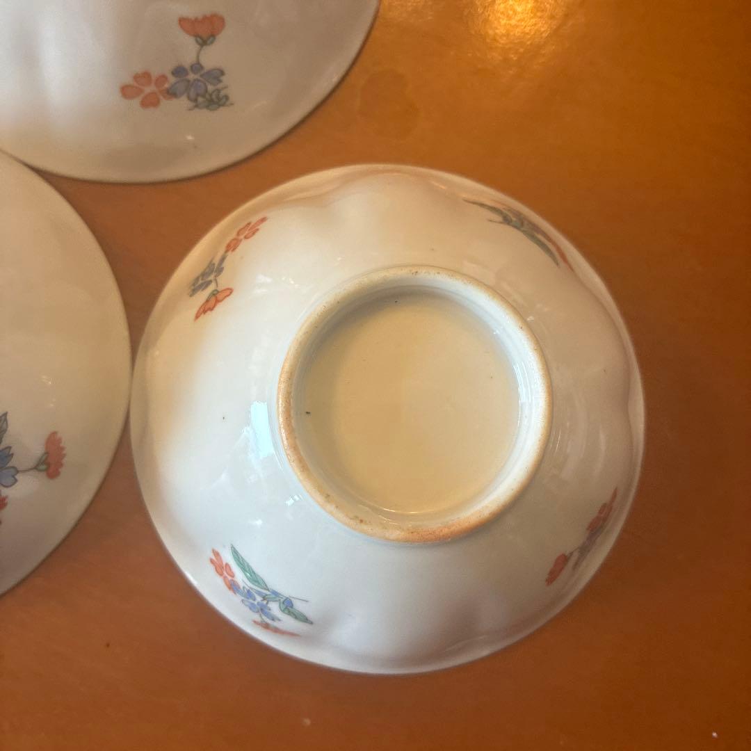 古伊万里　柿右衛門様式　小鉢　茶碗　3点