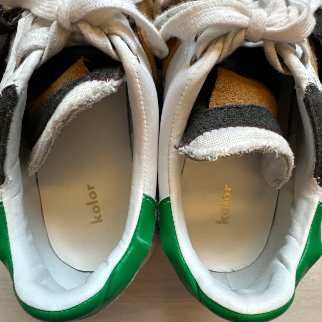 kolor パッチワークローカットスニーカー　カラー　メンズスニーカー　26.5
