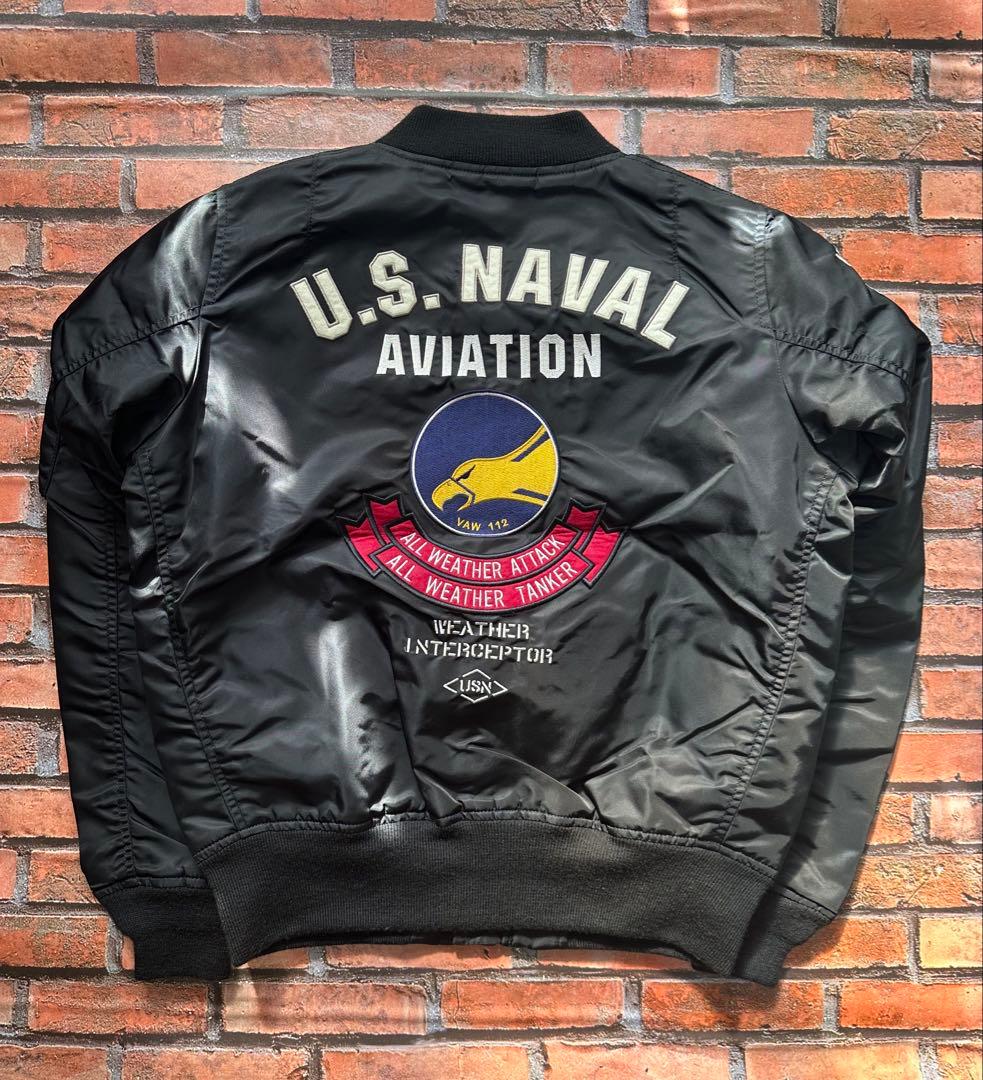 週末割引 AVIREX MA-1 レディースL ライトジャケット