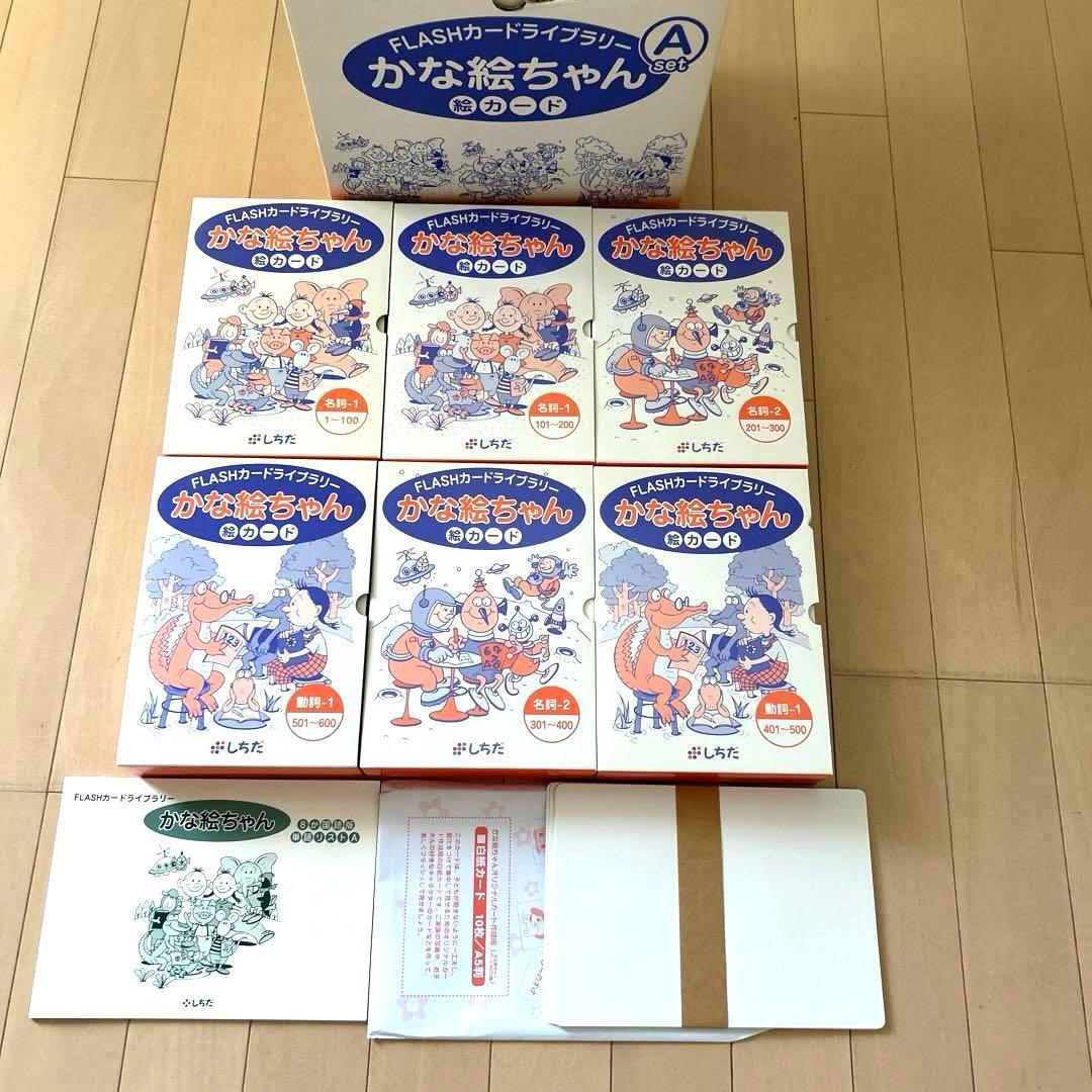 な*こ様 しちだ　フラッシュカード かな絵ちゃん A/B/Cセット