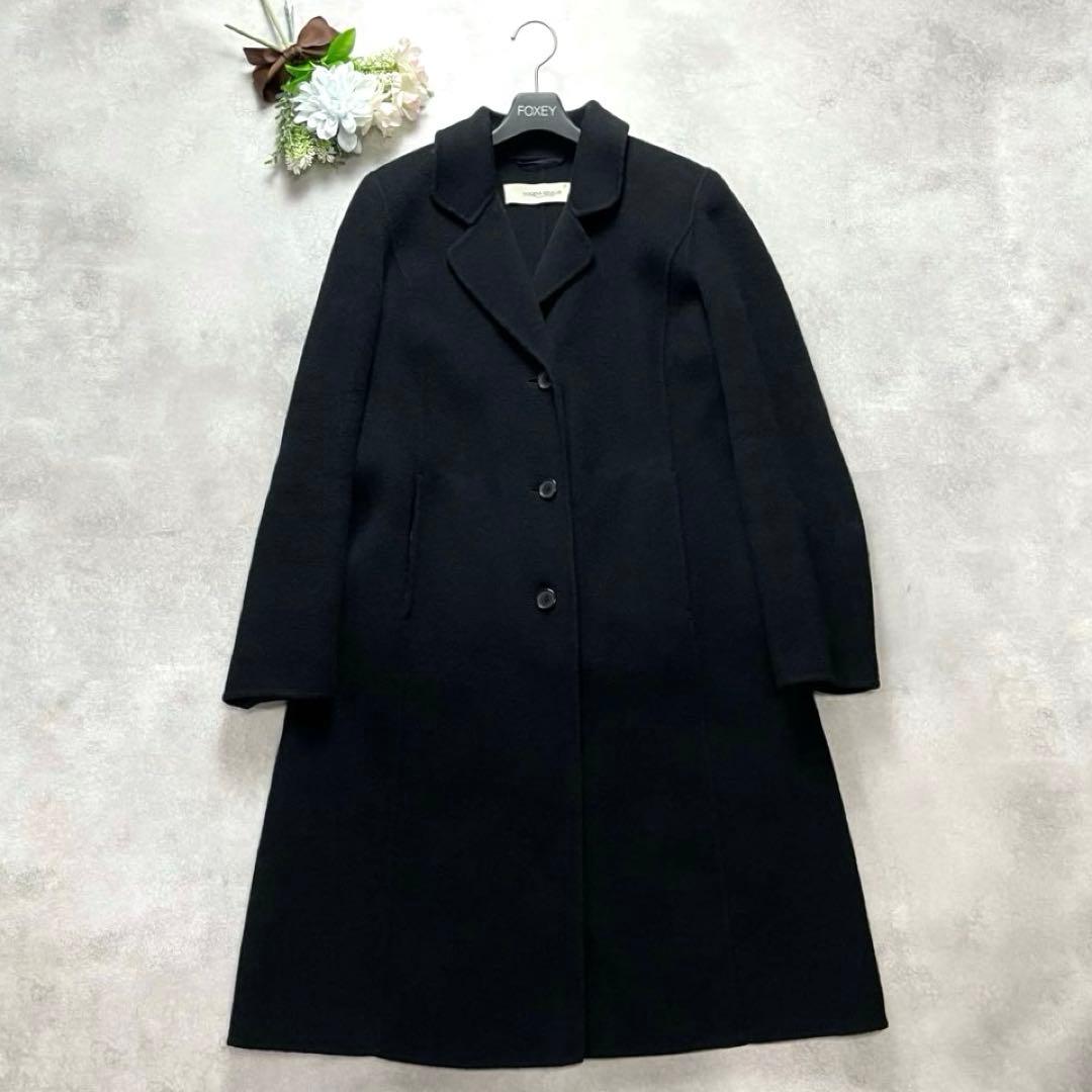 大きいサイズ✨マックスマーラ マリナリナルディ ロングコート 黒 2XL 15号