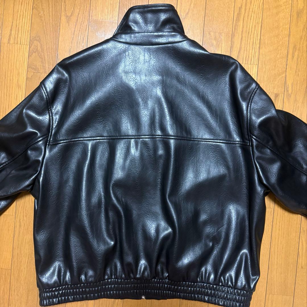 ZARA ブラック　フェイクレザージャケット