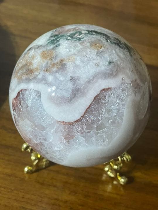 お盆休価格♪ピンクアメジスト　スフィア　BIG 645g/79mm