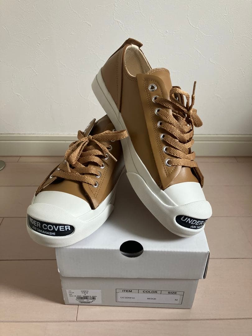 UNDERCOVER ジャックパーセル レザー つま先ロゴ スニーカー Mサイズ