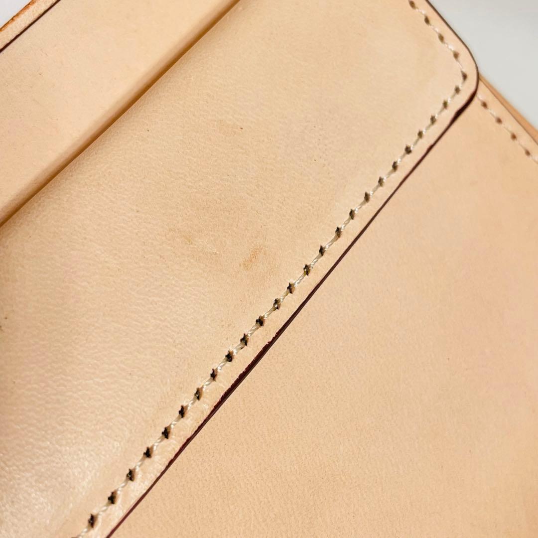 CIMABUE スティングレイ 折財布 二つ折り ガルーシャ エイ革 ネイビー