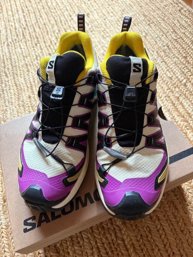 SALOMON XA PRO 3D スニーカー ホワイト/パープル/イエロー