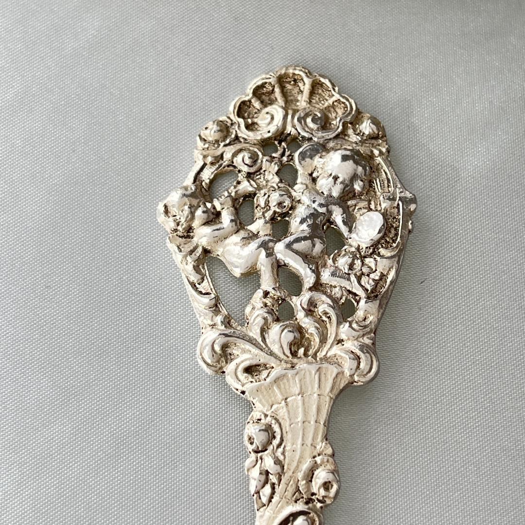 【ドイツ】 天使と薔薇のケーキサーバー【純銀】