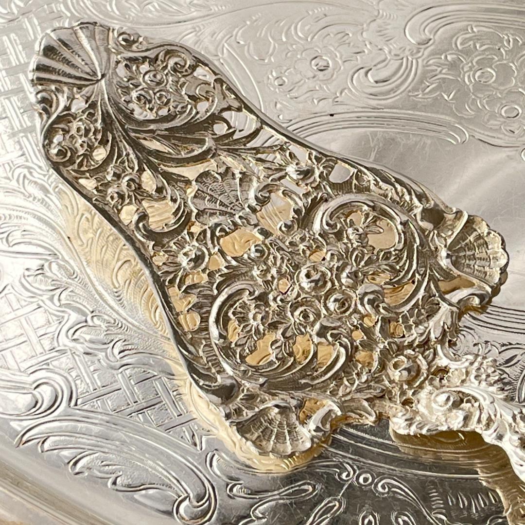 【ドイツ】 天使と薔薇のケーキサーバー【純銀】