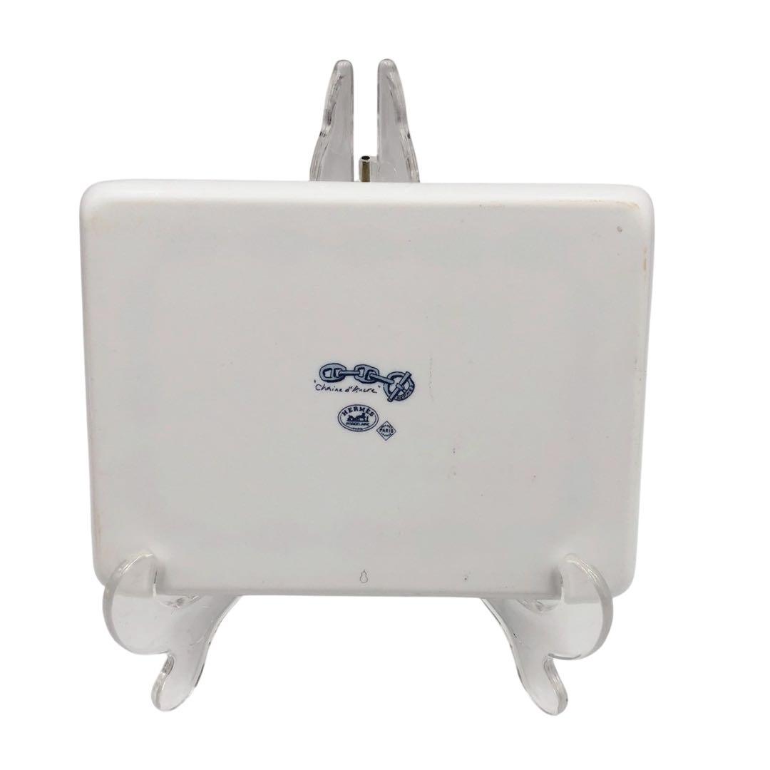 良品◎箱付き◎Hermès エルメス シェーヌダンクルスクエアプレート 洋食器