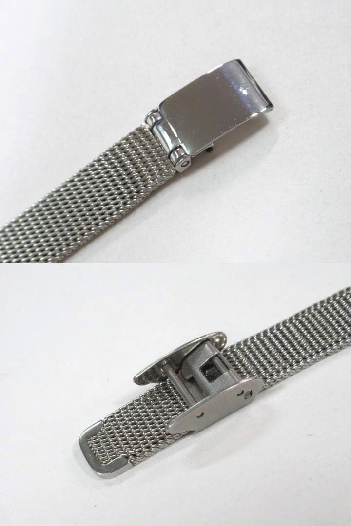 エテ ete ソーラーウォッチ 腕時計 レディース メッシュベルト シルバー