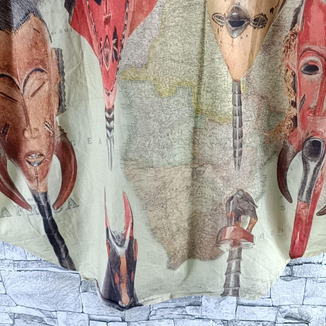 希少✨Paul Smith 長袖BDシャツ アフリカンマスクプリント 総柄 L