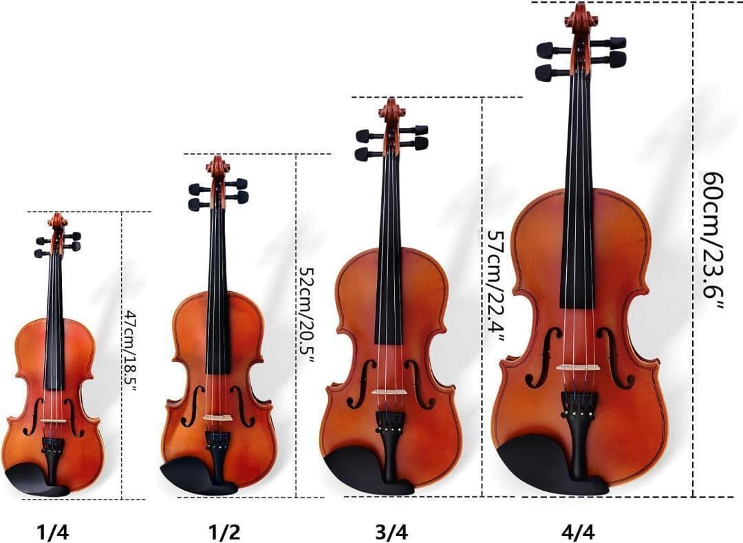 M2214-121-86】バイオリン 3/4 初心者セット ヴァイオリン 弓2本