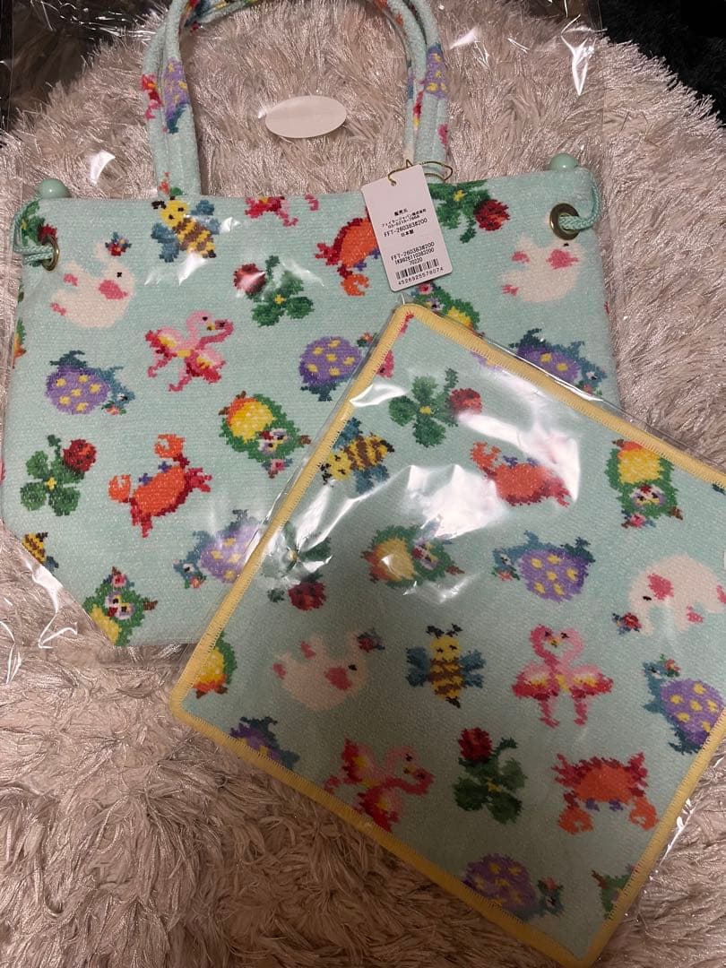 フェイラー×神崎恵コラボ 巾着バッグとハンカチセット