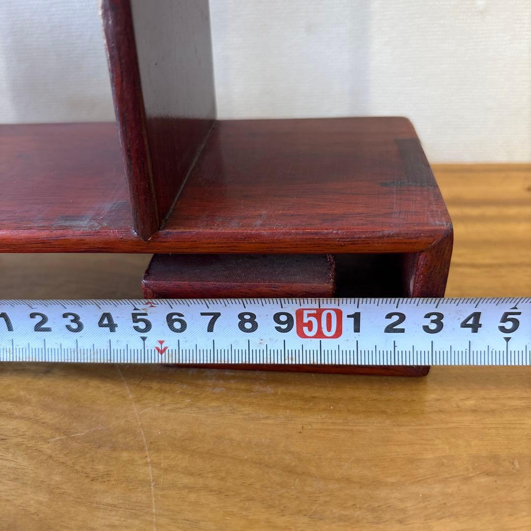 違棚　木製　高さ約36.5cm 横幅約53cm 置物　香炉セット