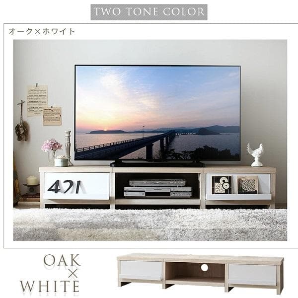 ⓸幅180 ローボード テレビボード 65インチ 木製 北欧 リビング 高さ30