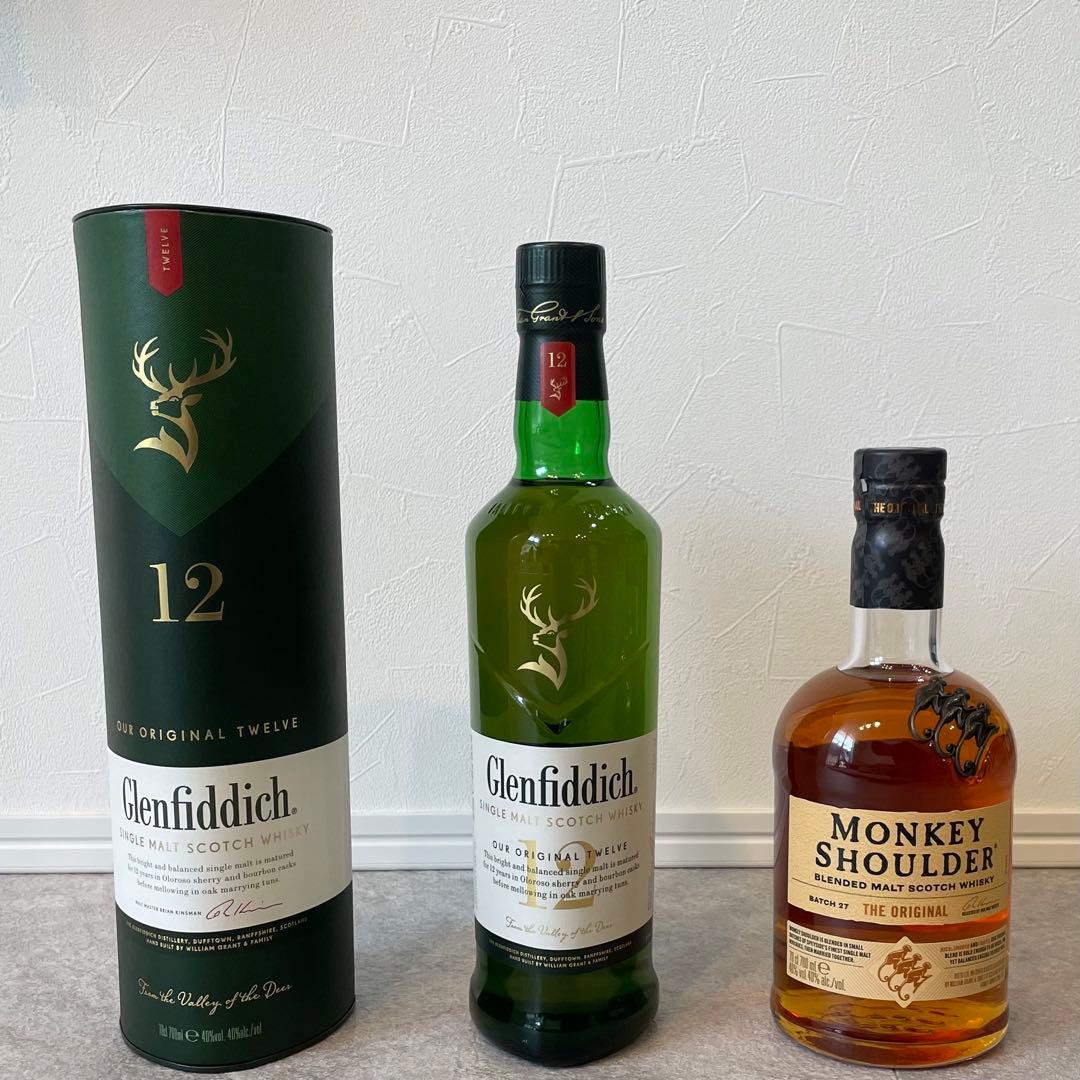 グレンフィディック12年 モンキーショルダーセット