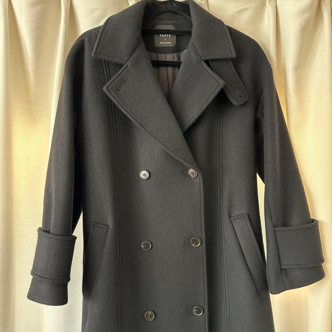 UNITED TOKYO コントラススリーブビックカラーコート