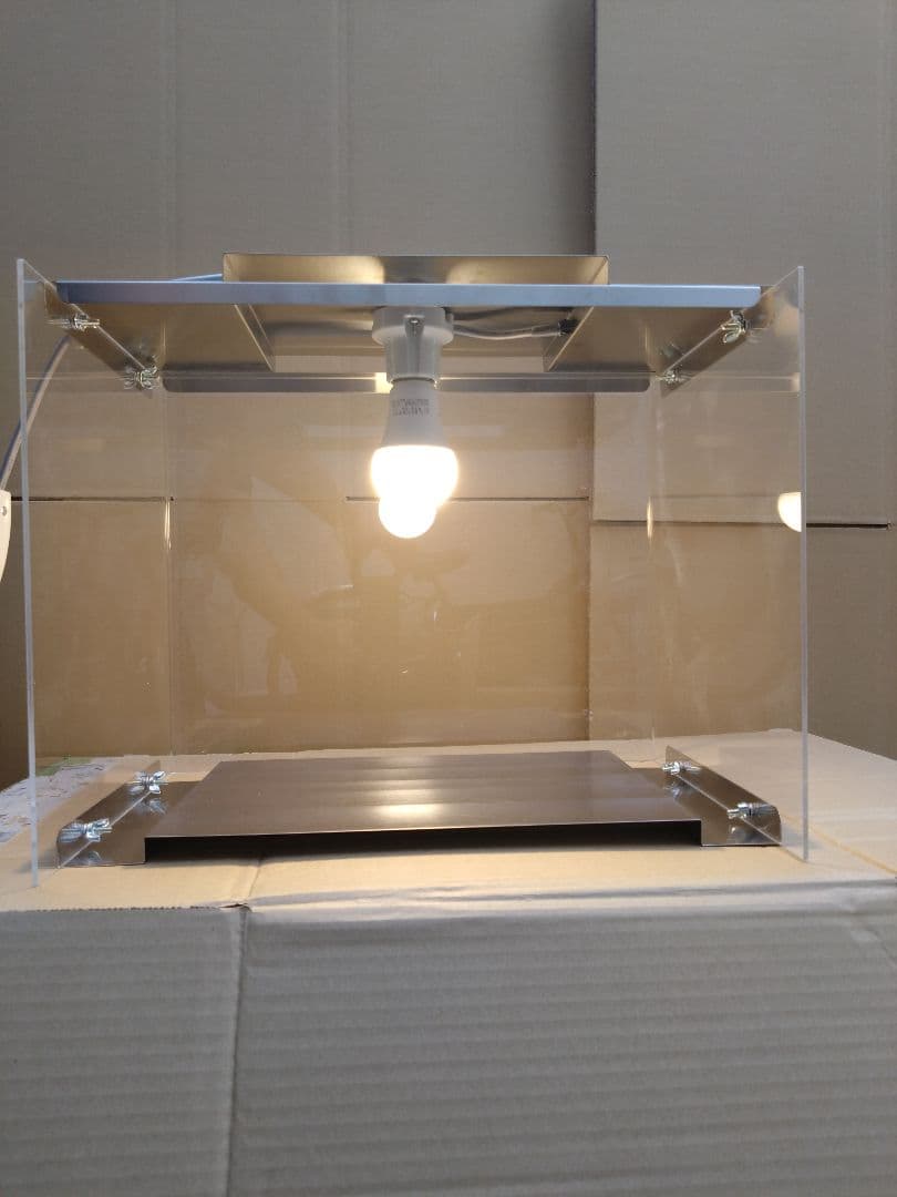 キズあり アクリル製　食品ショーケース　電球色LED付　焼鳥　ホットドックお祭り