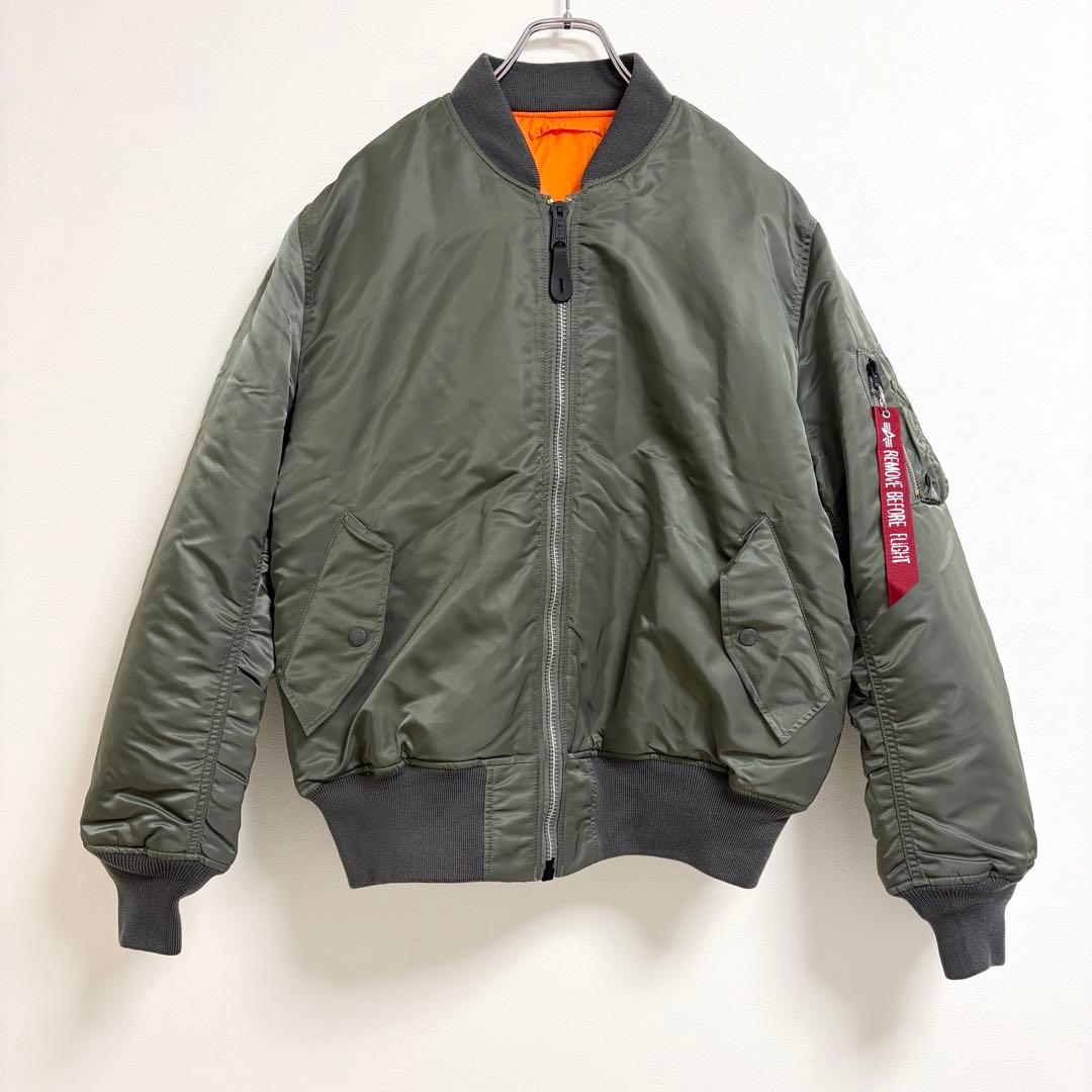 【未使用級】アルファインダストリーズ MA-1 サイズL リバーシブル