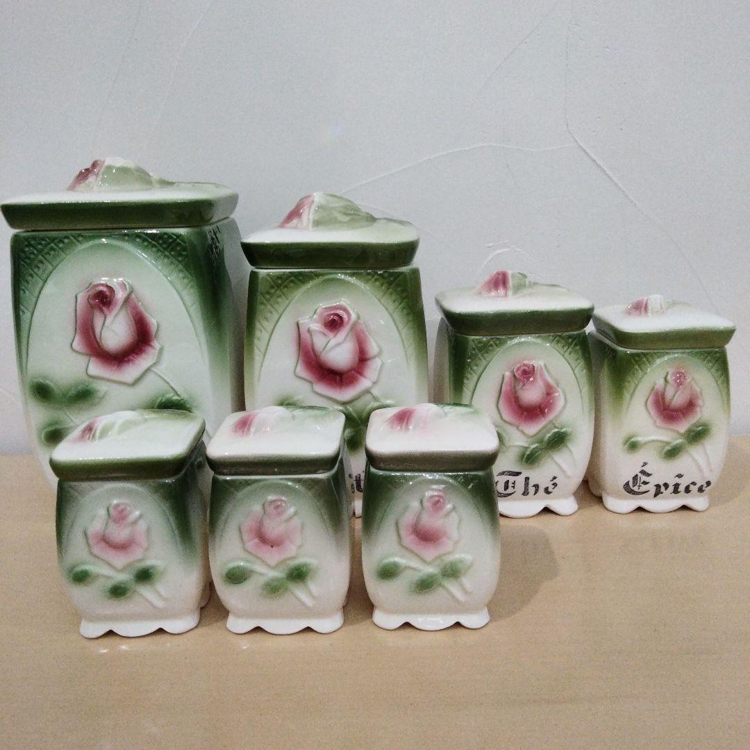 イマン イヴ 陶器キャニスター７点セット