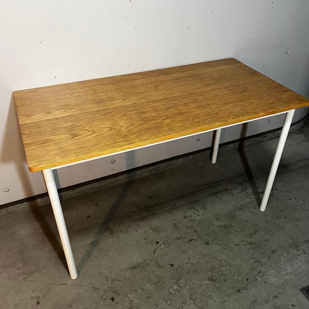 ku★無印 システムデスク・オーク材天板・幅１２０ｃｍ