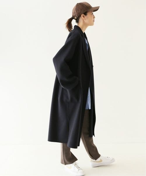 SLOBE IENA HAMILTON ダブルフェイスウールチェスターコート