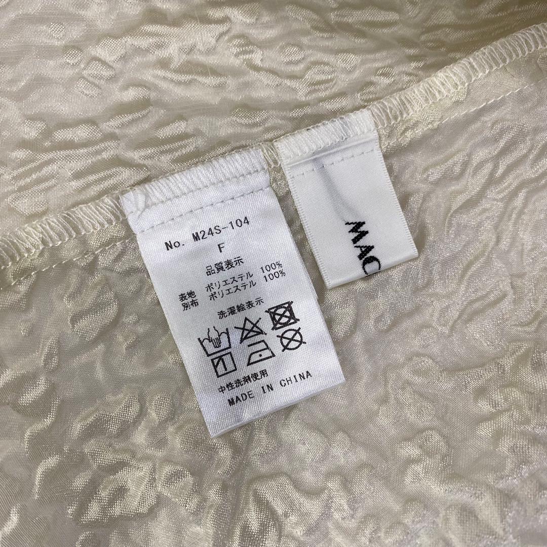 machatt マチャット　シアー ジャガードトップス