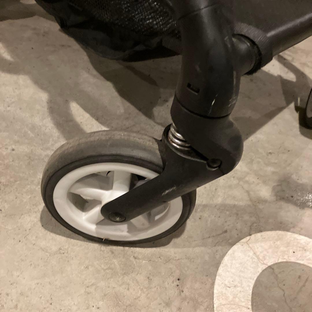 Cybex EASY S ネイビー ベビーカー 折りたたみ式　レインカバー付