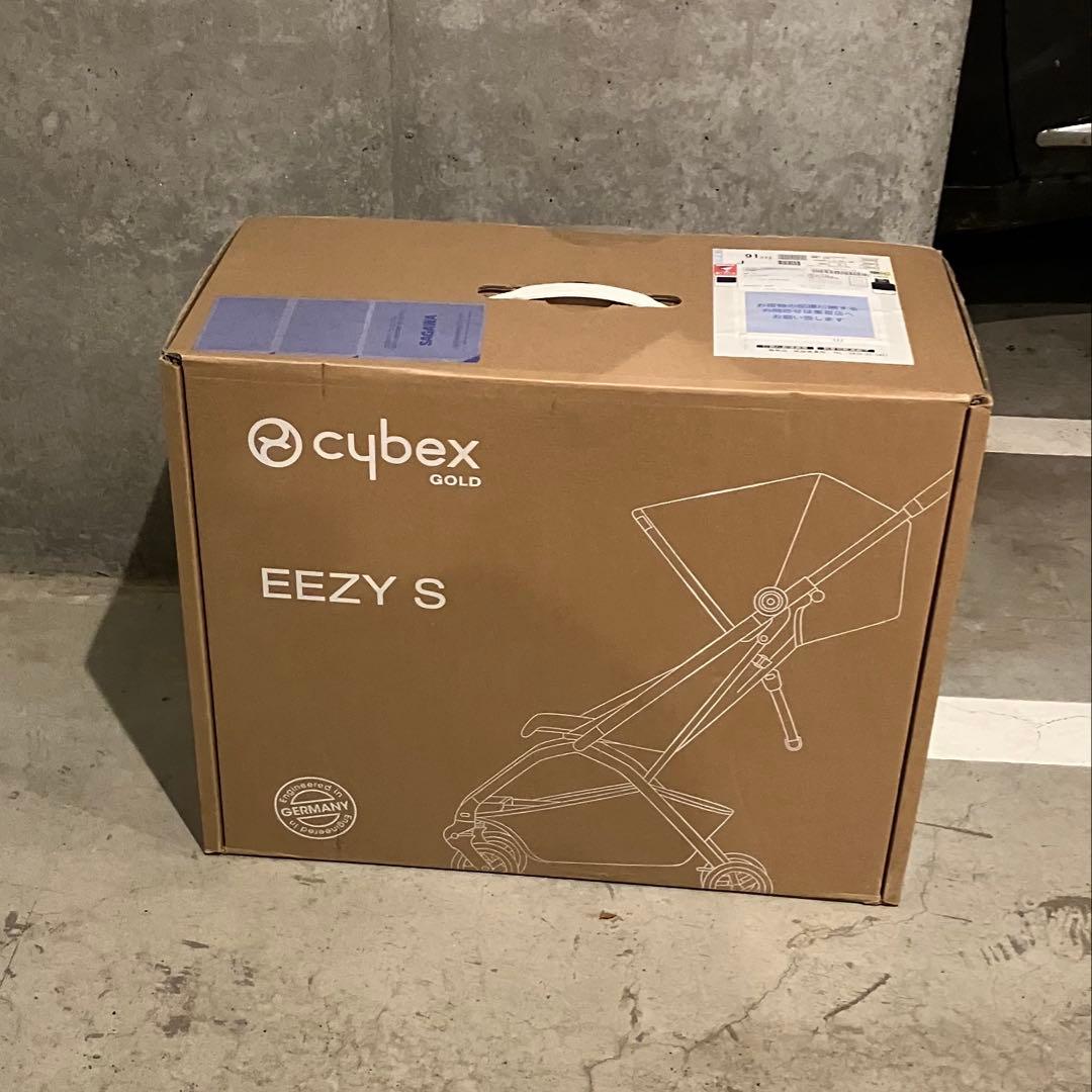 Cybex EASY S ネイビー ベビーカー 折りたたみ式　レインカバー付