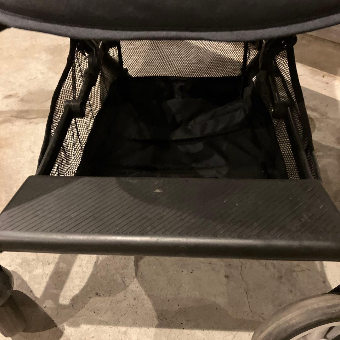 Cybex EASY S ネイビー ベビーカー 折りたたみ式　レインカバー付