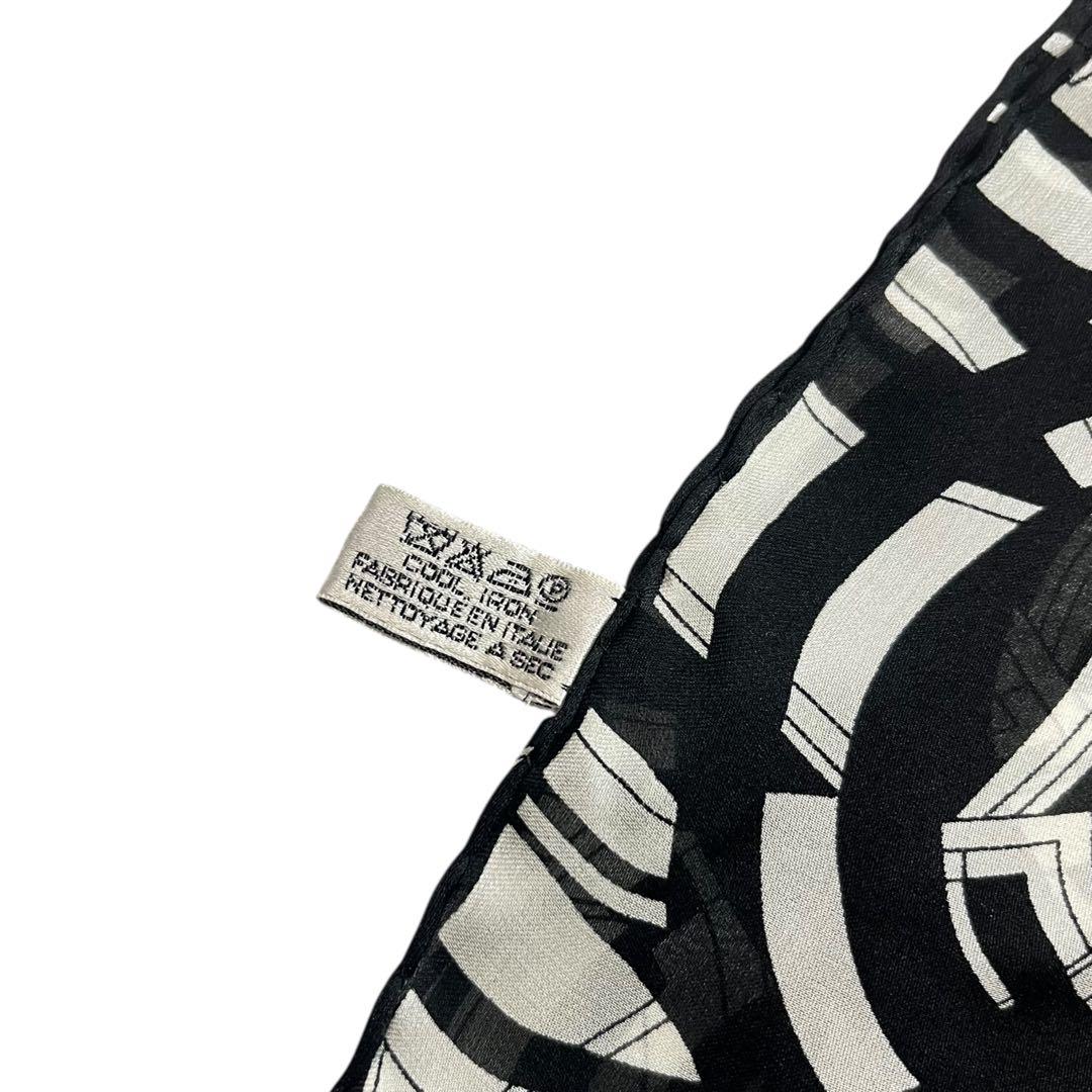 美品⭐︎CHANEL COCO LOGO SILK スカーフ ストール ショール